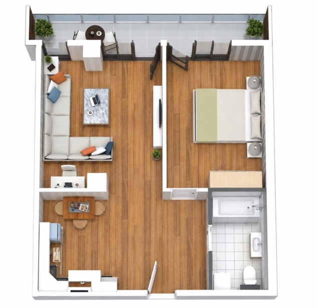 2-room apartment, არჩილ მეფის ქუჩა