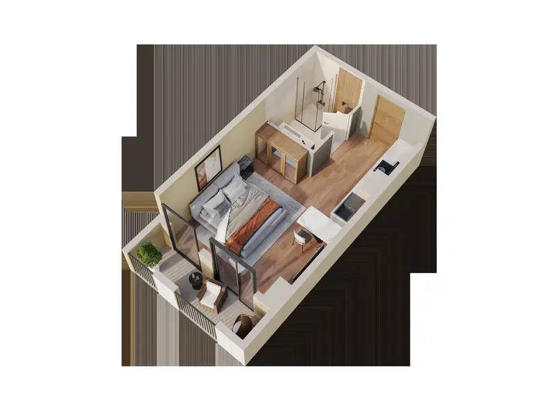 1-Zimmer-Wohnung, მოსკოვის გამზირი