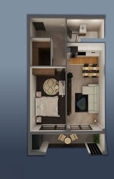 2部屋のマンション、მარტყოფის ქუჩა